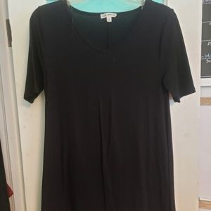 Black short sleeve dress/tunic